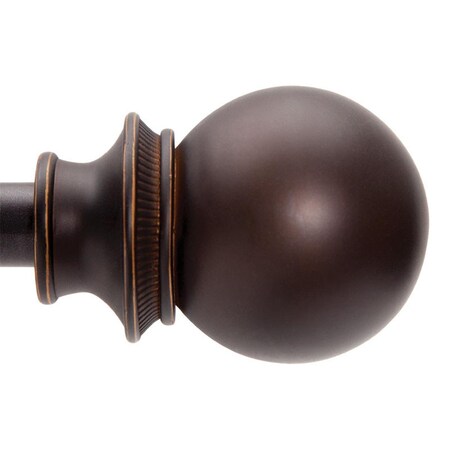 Homecare Products 120 in. Oil Rubbed Bronze Fast Fit Birkin Curtain Rod HO2742588